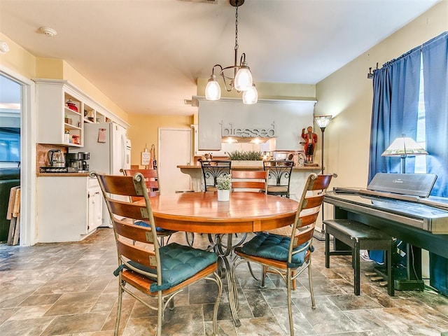 view of dining space