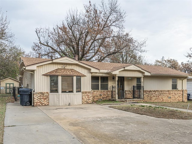 view of front of property