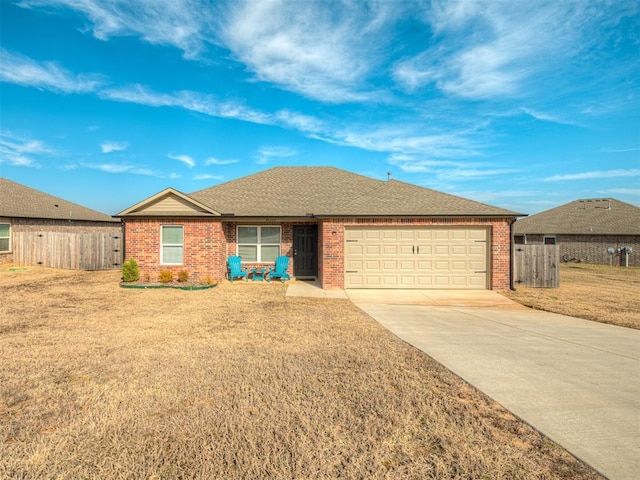 ranch-style house with a garage