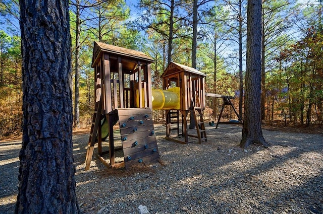 view of jungle gym