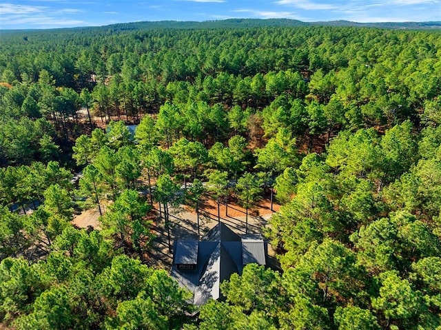 607 Sugar Pine Loop, Broken Bow, OK 74728 - view from above of property featuring a heavily wooded area