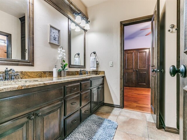 bathroom with vanity