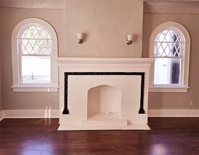 room details featuring hardwood / wood-style flooring