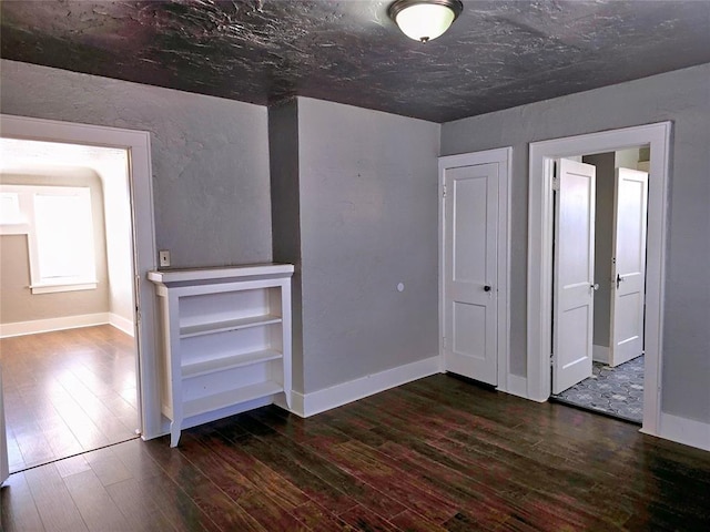 interior space featuring dark hardwood / wood-style flooring