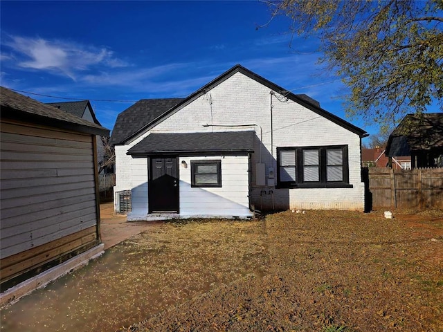 view of rear view of property