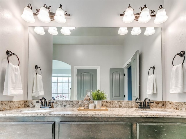 bathroom featuring vanity