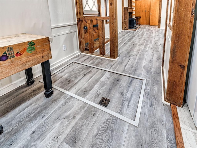 interior details with wood-type flooring