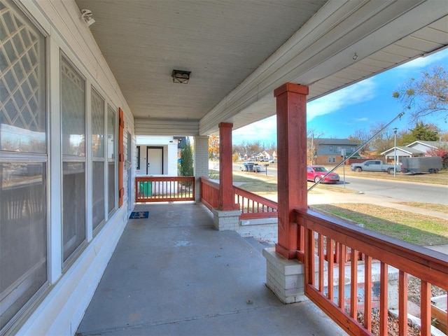 view of patio / terrace with a porch