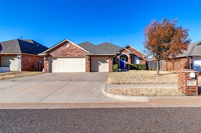 ranch-style home with a garage