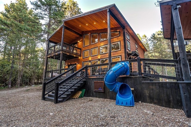 view of jungle gym