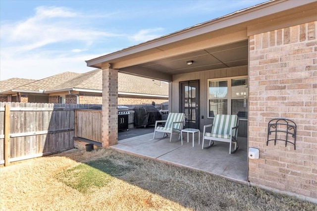 view of patio / terrace with grilling area