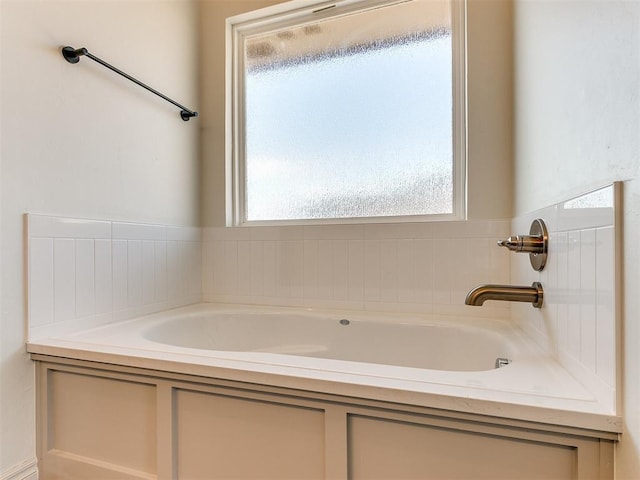 bathroom with a bathtub