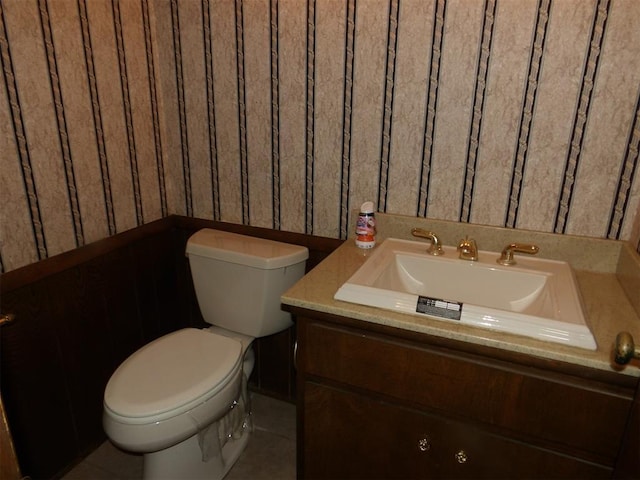 8300 Brookridge Dr, Oklahoma City, OK 73132 - bathroom featuring vanity and toilet