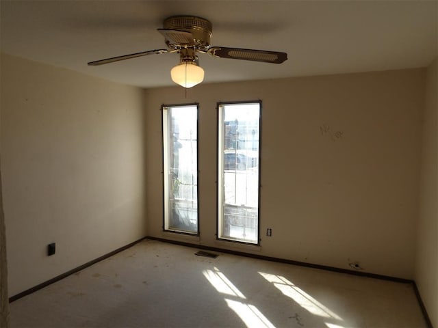 8300 Brookridge Dr, Oklahoma City, OK 73132 - unfurnished room with ceiling fan