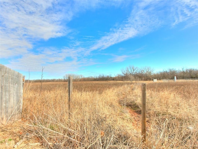 view of landscape with a rural view