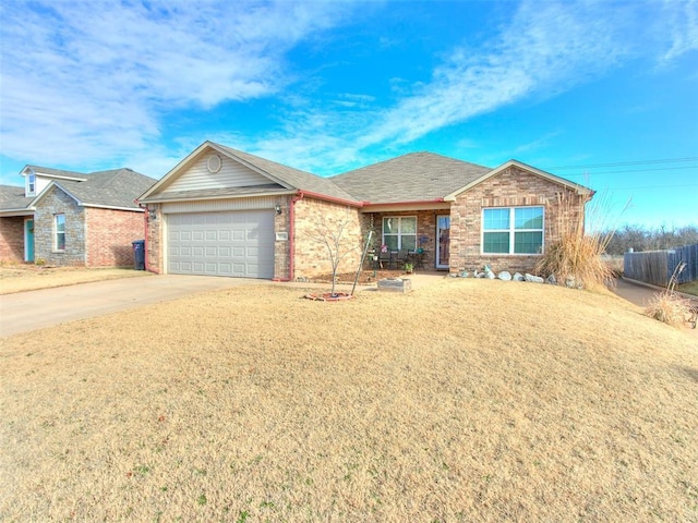 ranch-style house with a garage