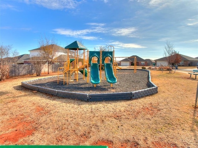 view of jungle gym