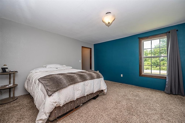 bedroom with carpet