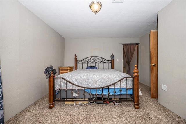 bedroom with carpet floors