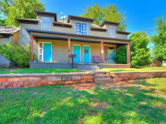 view of front of house with a porch