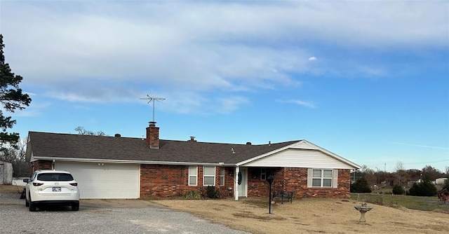 ranch-style house with a garage