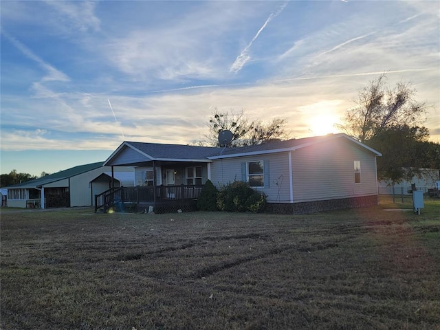 view of front of property