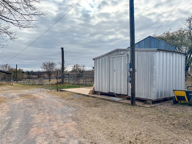 view of outbuilding