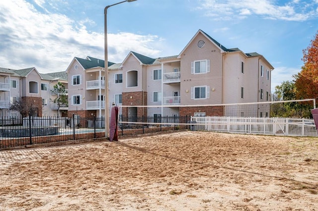 view of community with volleyball court