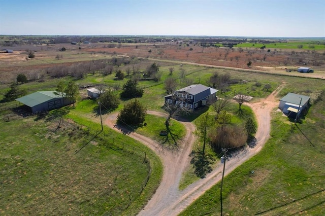 bird's eye view featuring a rural view