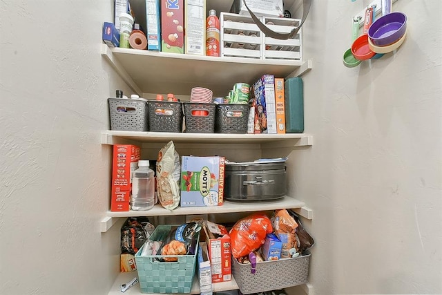 view of pantry