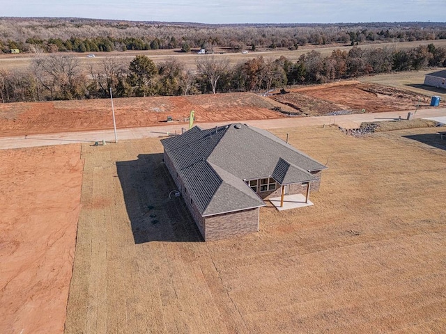 drone / aerial view featuring a rural view