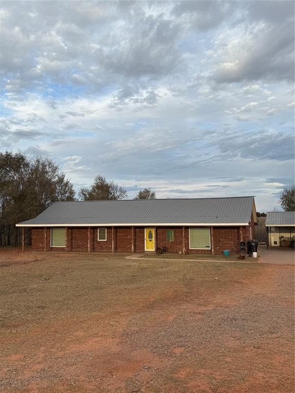 view of single story home