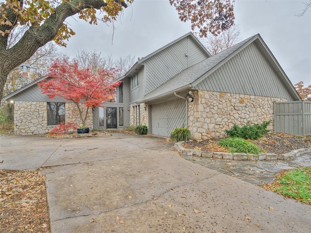 view of home's exterior featuring a garage