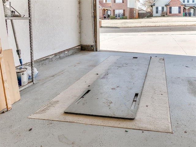 view of entry to storm shelter