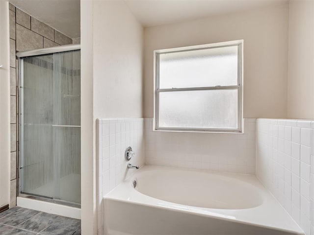 1036 SW 129th St, Moore, OK 73170 - bathroom with a bath and a shower stall