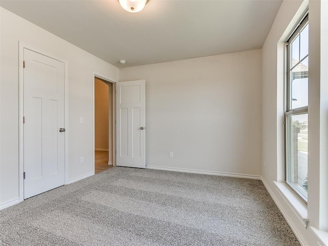 view of carpeted empty room