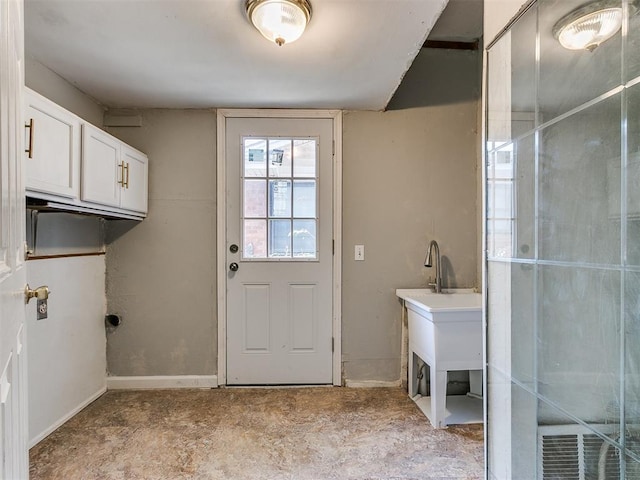 view of laundry area