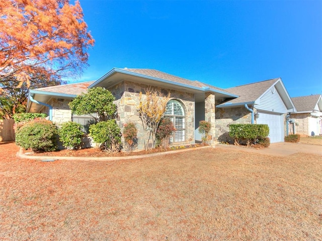 ranch-style house with a garage