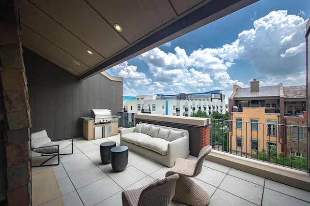 balcony with grilling area