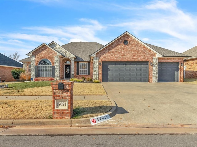 view of front of home featuring a garage