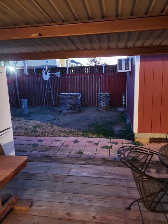 view of patio / terrace featuring a wooden deck