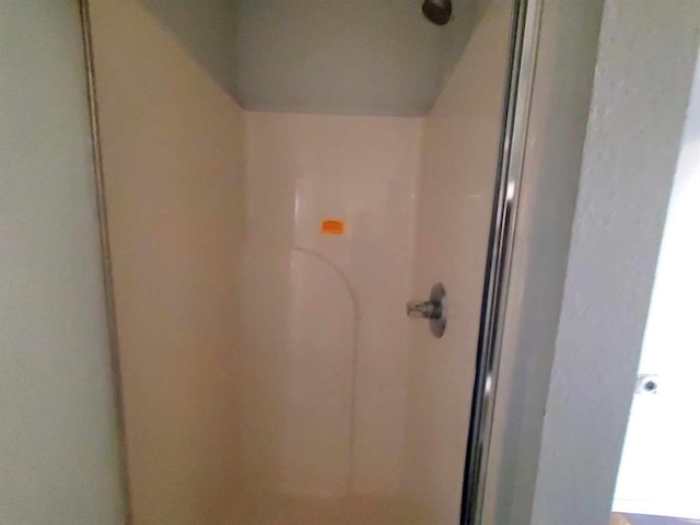 bathroom featuring walk in shower