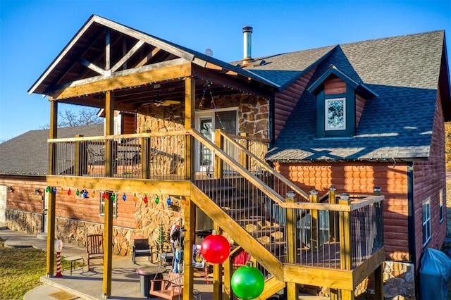 view of playground featuring a patio