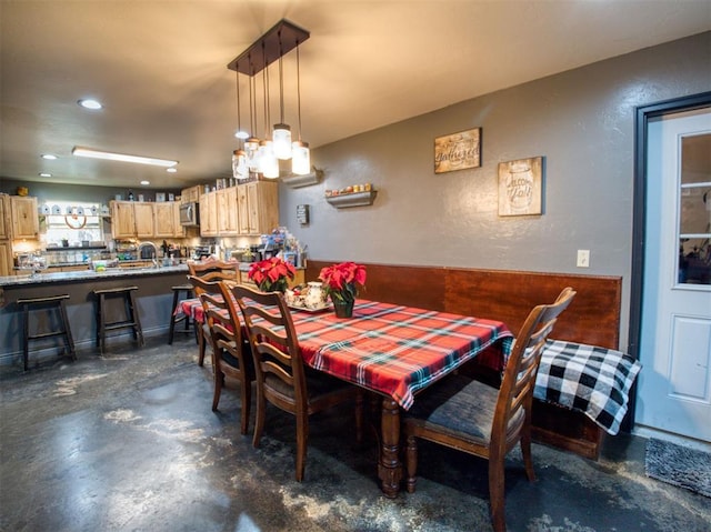 view of dining area