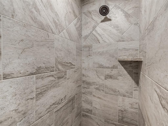 room details with tiled shower