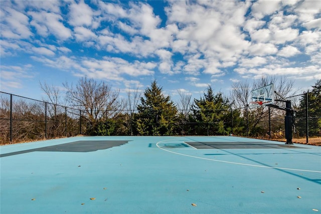 view of basketball court