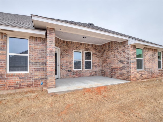 rear view of house with a patio area