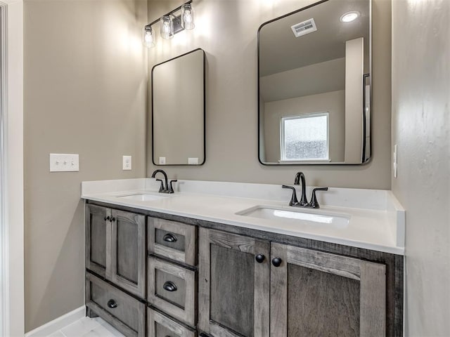 bathroom featuring vanity