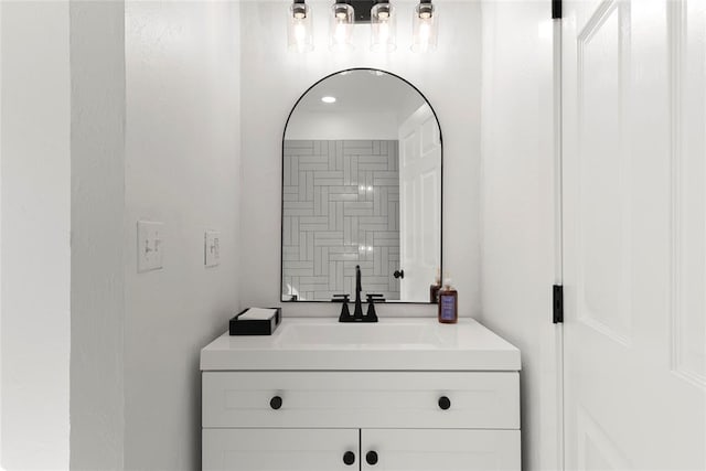 bathroom with vanity