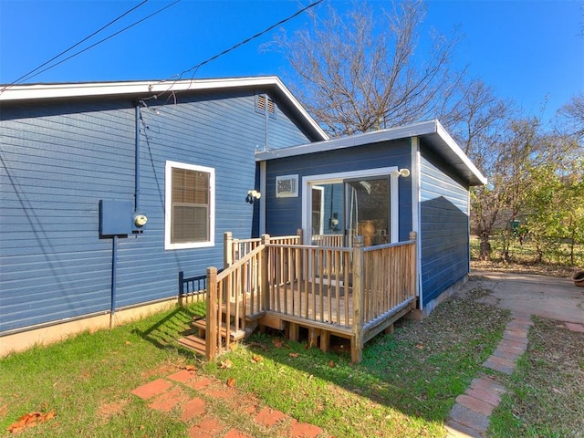 view of rear view of property